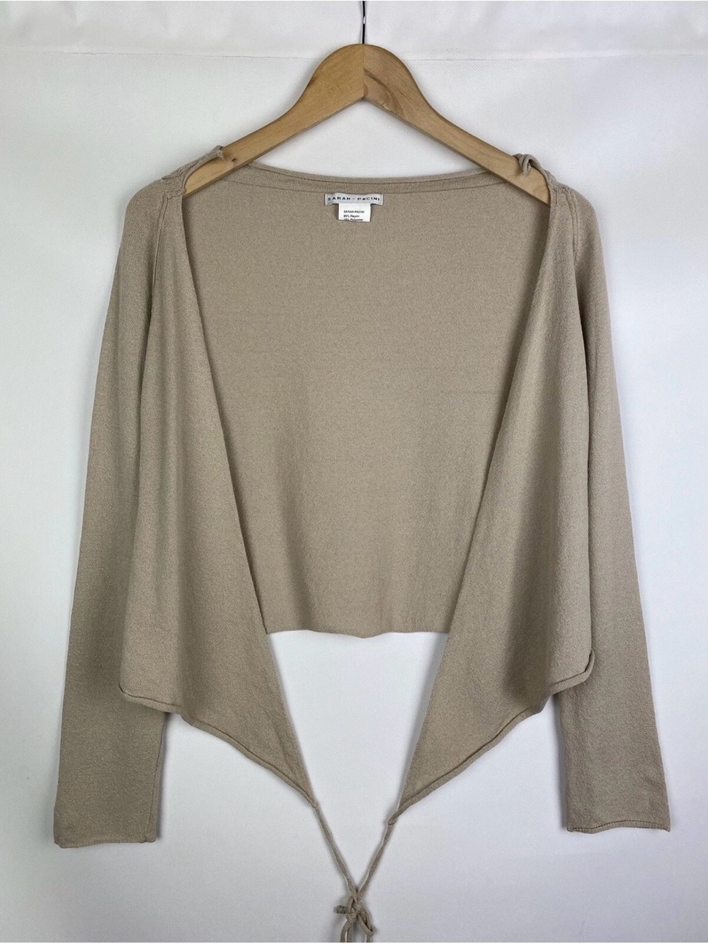 Sarah Pacini Knit Tie Top